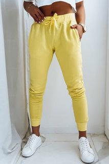 Spodnie damskie dresowe FITS żółte Dstreet UY0580z