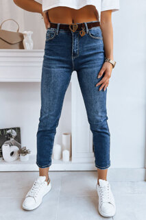 Spodnie damskie jeansowe mom fit DETROID ciemnoniebieskie Dstreet UY1750