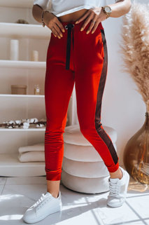 Spodnie dresowe damskie LORENA czerwone Dstreet UY1491