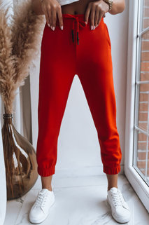 Spodnie dresowe damskie MADMAX pomarańczowe Dstreet UY1428