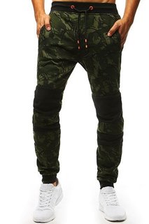 Spodnie dresowe męskie camo zielone Dstreet UX3495