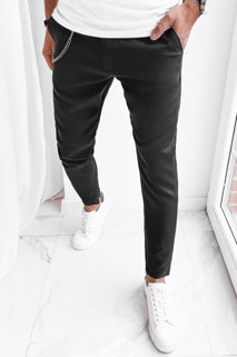 Spodnie męskie casual czarne Dstreet UX4002