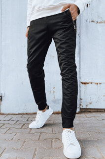 Spodnie męskie dresowe czarne Dstreet UX4273