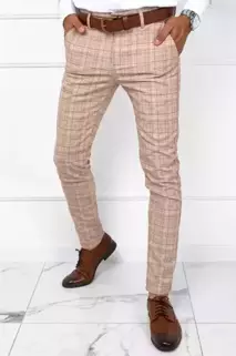 Spodnie męskie jasnobeżowe Dstreet UX3774