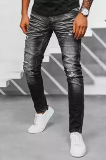Spodnie męskie jeansowe czarne Dstreet UX3949