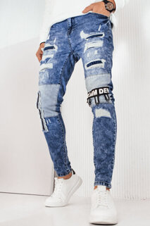 Spodnie męskie jeansowe niebieskie Dstreet UX4249
