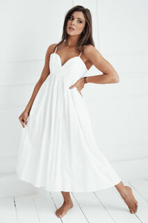 Sukienka midi ELIENE biała Dstreet EY2444