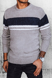 Sweter męski jasnoszary Dstreet WX2181