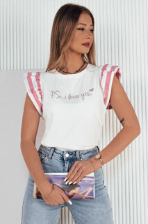 T-shirt damski AMOURI różowy Dstreet RY2412