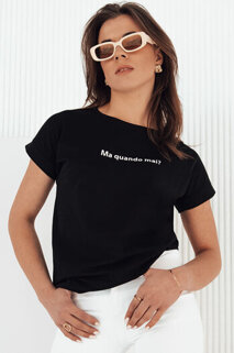 T-shirt damski SENIORITA czarny Dstreet RY2317